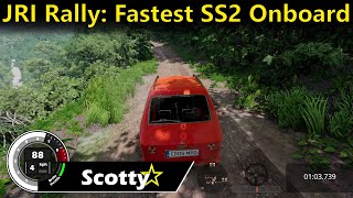 BeamNG JRI Rally Fastest Stage 2 Onboard [upl. by Atinrev]