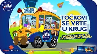 Tockovi se vrte u krug Wheels On The Bus Go Round and Round Nursery Rhymes powered by Jaffa [upl. by Ramona240]