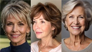 Best short hairstyles for women over 50  2024 [upl. by Niawd]