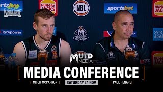 Rd 7 Melb Utd vs Sydney Kings  PostMatch Media Conference [upl. by Nauhs]