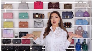 Designer Handbag Collection amp My 25 Chanel Bags  Louis Vuitton Dior Fendi Prada [upl. by Aniad]