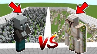 100 Vindicators Vs 30 Iron Golem In Minecraft [upl. by Sirrad]