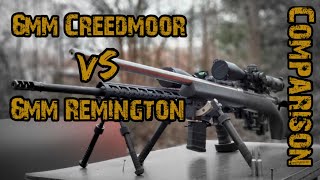 6mm Creedmoor vs 6mm Remington Cartridge Comparison [upl. by Eineg]