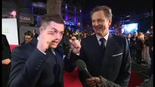 Funny Adorable Colin Firth and Taron Egerton Talking About SixPacks [upl. by Xer948]