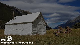 MIA Westlander II Wall Tent and Fire Instruction Video [upl. by Anelim]