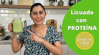 BATIDO NATURAL DE PROTEÍNA SUSTITUYE DESAYUNOCENA pPerder Peso Ganar Masa MuscularAddy recetas [upl. by Remsen]