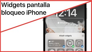 ¿Cómo poner Widgets en la pantalla de bloqueo del iPhone📱 [upl. by Akemehc]