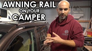 HOW TO FIT AN AWNING RAIL ON A CAMPER VAN fitting Vamoose Cchannel awning rail [upl. by Dloreg]