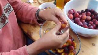 Sabatier paring knife for processing plums [upl. by Ettenot]