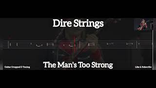 DIRE STRAITS  THE MANS TOO STRONG  TAB GUITAR [upl. by Uri]