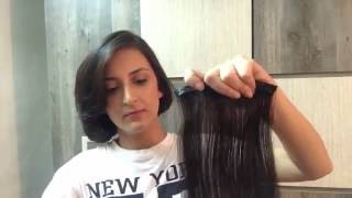 How to wear Clip On Hair Extensions  by Velvet Extensions India [upl. by Asilanna]