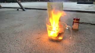 Sodium Chlorate amp Sugar Fire Explosion [upl. by Aelanej]