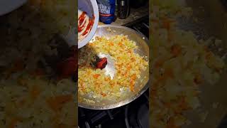 Italian mother makes pasta bolognese on a steel pan [upl. by Moth]