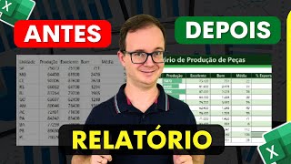 Formate Tabelas e Planilhas como um Profissional no Excel  Crie Relatório [upl. by England]