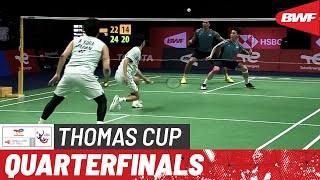 BWF Thomas Cup Finals 2022  Chinese Taipei vs Japan  Quarterfinals [upl. by Fisoi315]