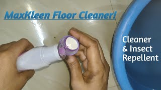 MaxKleen Disinfectant Floor Cleaner Cleaner Plus Insect Repellent Review And Use [upl. by Sexton779]