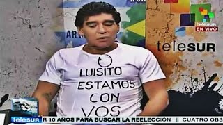 Maradona habla sobre la sanción a Luis Suarez [upl. by Kinny]