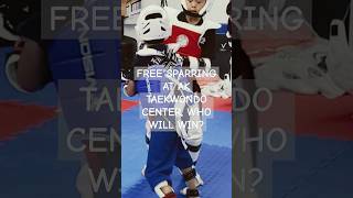 Free Sparring Between 2 Junior Black Belts Who will win martialarts taekwondo sparring [upl. by Oek313]