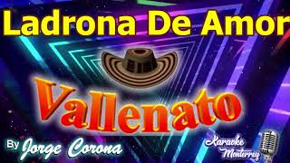 Karaoke Monterrey  Vallenato  Ladrona de Amor [upl. by Esalb738]