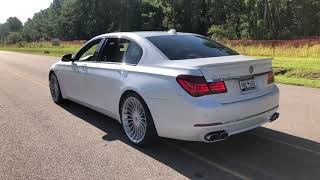 BMW Alpina B7 F02 First mod muffler delete [upl. by Mosier]