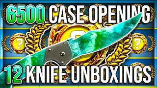 12 KNIFE UNBOXINGS IN 1 VIDEO 6500 CASE OPENING [upl. by Vesta]