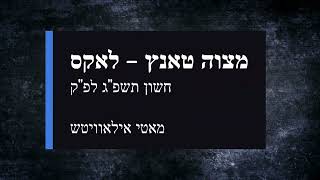 מאטי אילאוויטש מצוה טאנץ גראמען  לאקס  Motty Ilowitz Mitzvah Tantz audio gramen  Lax [upl. by Rhiana]