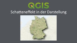 QGIS 328  Schatteneffekt in der Darstellung [upl. by Neimad163]