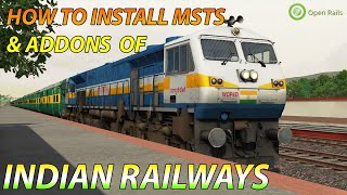 How to Install MSTS and Addons of Indian Railway  Full Video with Correct Steps In Hindi [upl. by Ahsiuqat]