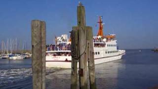 Nordsee Fähre Langeoog III legt ab Hafen Bensersiel [upl. by Viva]