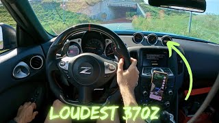 Nissan 370z 369BHP 🔥  Loudest Z sounds 💣  Tomei exhaust [upl. by Giark257]