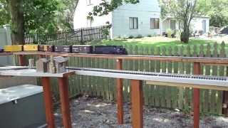 Aristocraft G scale trains layout 1 [upl. by Cressy]