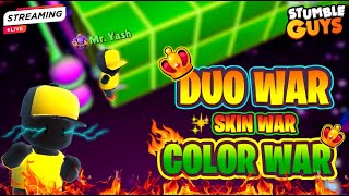 🏆 LETS PLAY DUO WAR  Stumble guys Live Stream  MR Yash [upl. by Bartolomeo368]