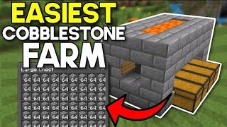 quotUltimate Easy Cobblestone Farm Guide in Minecraft Simple amp Efficient Tutorial for Beginnersquot [upl. by Annehs]