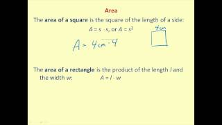 Perimeter and Area Formulas [upl. by Siuraj942]