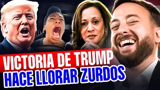 😂 REACCIÓN Lágrimas de Zurdos por la victoria de DONALD TRUMP  Agustín Laje [upl. by Htesil186]