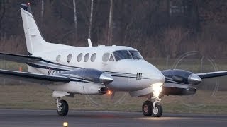 Beechcraft King Air C90GTi  Take Off at Airport BernBelp  Nice Turboprop Sound [upl. by Aissert496]