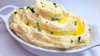 GARLIC PARMESAN MASHED POTATOES  recipe [upl. by Ezalb82]