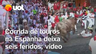 Corrida de touros na Espanha deixa seis pessoas feridas em meio à confusão veja vídeo [upl. by Rafa975]