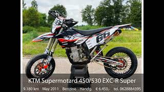 KTM Supermotard 450530 EXCR Supermoto 2011 A2 [upl. by Eitteb]