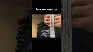 FRANCO CHAIN SIZE COMPARISON [upl. by Okikuy]