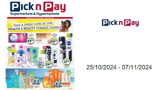 Pick n Pay specials ZA  25102024  07112024 [upl. by Gladys]