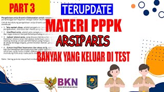 MATERI PPPK ARSIPARIS 2024  LOLOS JADI ASN [upl. by Carboni]