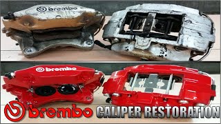 25 Year Old Brembo Brake Caliper Restoration  Rebuild [upl. by Hilly]