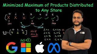 Minimized Maximum of Products Distributed to Any Store  Leetcode 2064 [upl. by Adnamal]