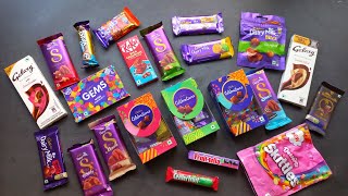 100 candies opening chocolate a video lots of chocolates Cadbury celebration surprise toys [upl. by Eyahs]