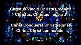 Christus Vincit  Lyric Rehearsal Video [upl. by Sly950]