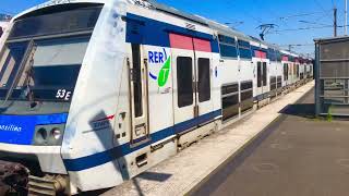 RER E Val de Fontenay avec un MI2N z22500 eole Ancien logo SNCF [upl. by Macmillan]