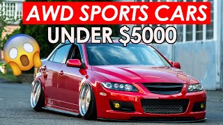 Top 5 Cheap AWD Sports Cars Under 5k [upl. by Tiertza]