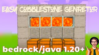 How to Easily Make a Cobblestone Generator in Minecraft 120 viral minecraft trendingstone farm [upl. by Benoit119]