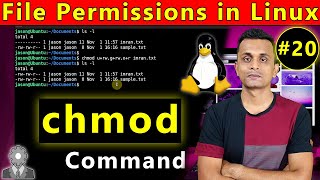 File Permissions in Linux  chmod Command in Linux  How To Use chmod Command in Linux  In Hindi [upl. by Trudnak]